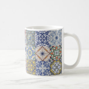 Caneca De Café Azulejos patchwork