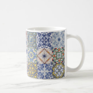 Caneca De Café Azulejos patchwork