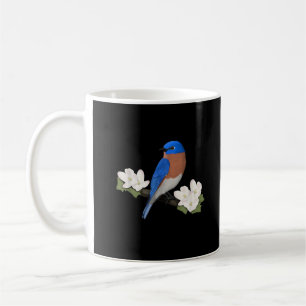 Caneca De Café Azulinho-do-leste Passarinho Amante-de-pássaros Ob