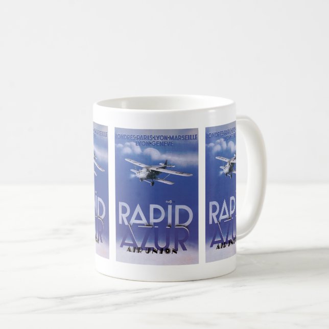 Caneca De Café Azur Rápido (Frente Esquerda)