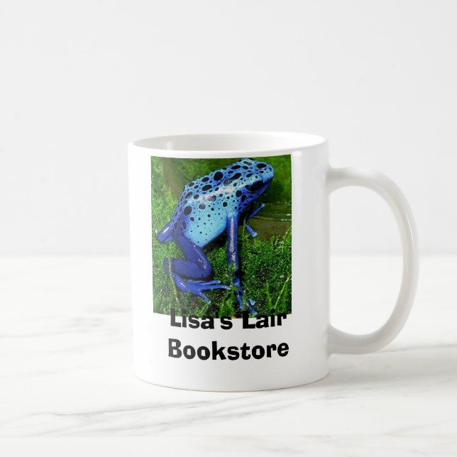 Caneca De Café Azureus de Dendrobates - sapo azul do veneno (Direita)