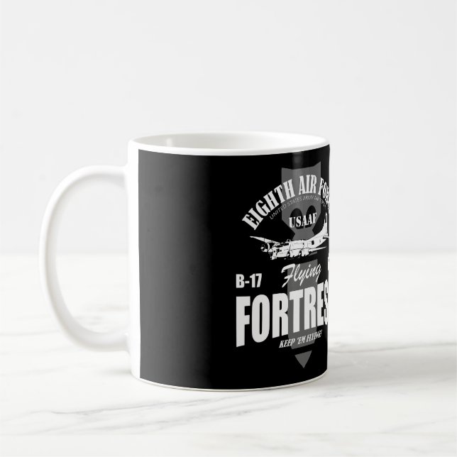 Caneca De Café B-17 Fortaleza Voadora (Esquerda)
