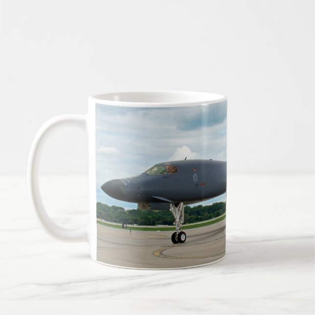 Caneca De Café B-1B Lancer Bomber em Terra (Esquerda)