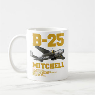 Caneca De Café B-25 Mitchell WW2 Plane