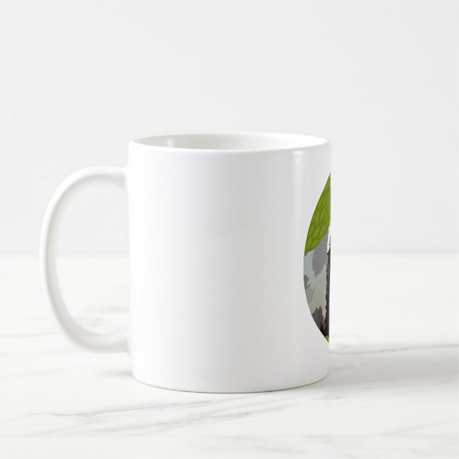 Caneca De Café B é para Badger (Esquerda)