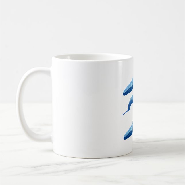 Caneca De Café B é para baleia azul (Esquerda)