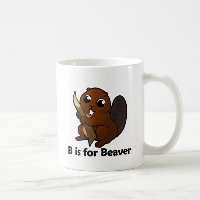 Caneca De Café B é para o castor (Direita)