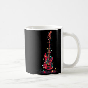 Caneca De Café B Gráfico de Natal Luzes de Guitarra Amante Jogado