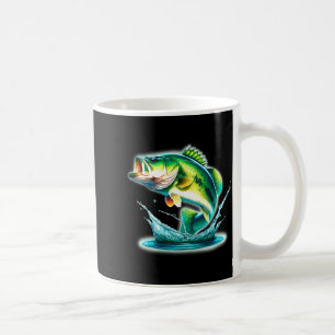 Caneca De Café B Peixe Saltando Comfort Colors Adulto Peso Pesado