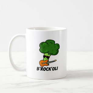 Caneca De Café B-Rock-Oli Cute Rocker Broccoli Pun
