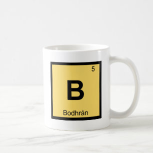 Caneca De Café B - Símbolo da mesa periódica da química da mú