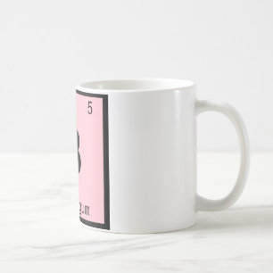 Caneca De Café B - Símbolo da Tabela Periódica Química do Chiclet
