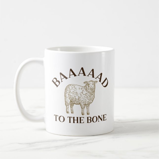 Caneca De Café Baaaaad Para O Osso (Esquerda)