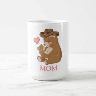 Caneca De Café Baby Bear Happy Dia de as mães