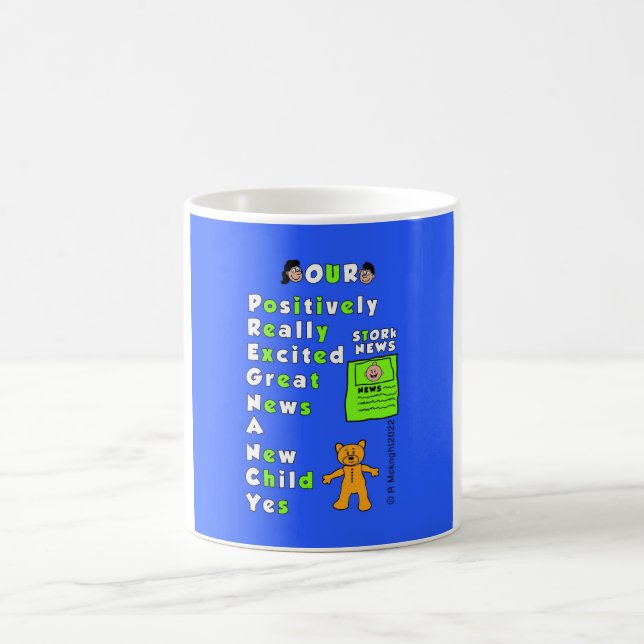 Caneca De Café Baby Boy Pregnancy Acronyg (Centro)