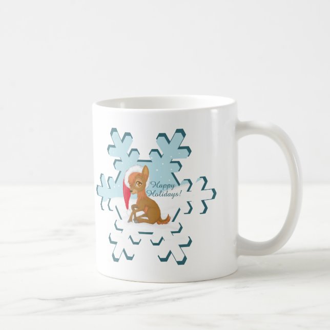 Caneca De Café Baby Christmas Reindeer (Direita)