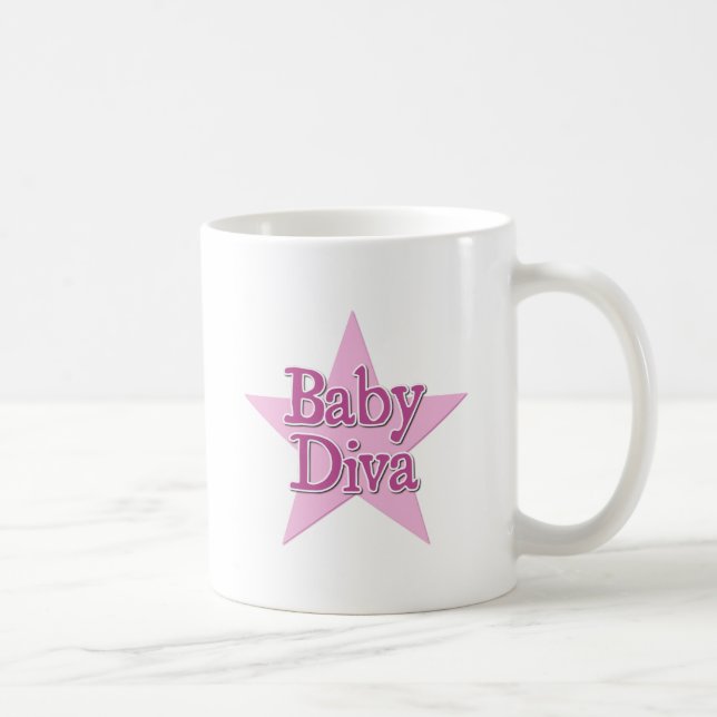 Caneca De Café Baby Diva (Direita)