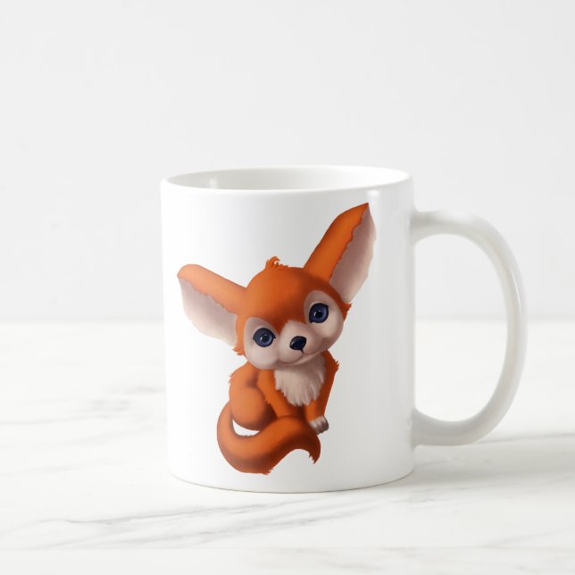 Caneca De Café Baby Fennec Fox (Direita)
