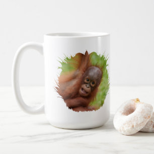 Caneca De Café Baby Orangutan Joy