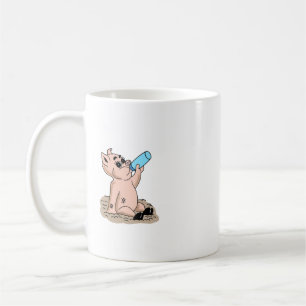 Caneca De Café Baby Pig Cartoon Design Coffee Mug