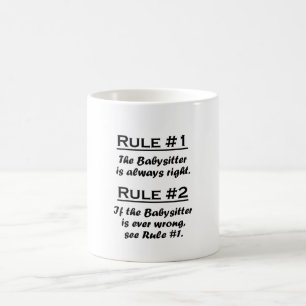 Caneca De Café Baby-sitter da regra