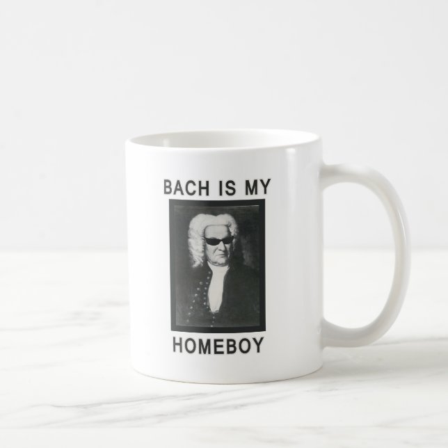 Caneca De Café Bach é meu ficar em casa (Direita)