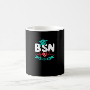 Caneca De Café Bacharelado Em Enfermagem Enfermeira Rn Batimento 