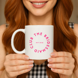 Caneca De Café Bachelorette do Clube Bridesmaid