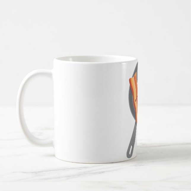 Caneca De Café Bacon Cinto e Óvulo Celular Juntos (Esquerda)