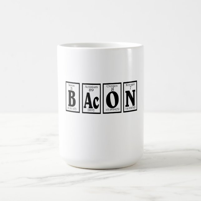 Caneca De Café Bacon com seu café (Centro)