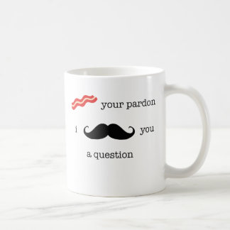 Caneca De Café Bacon seu perdão para esquerdista