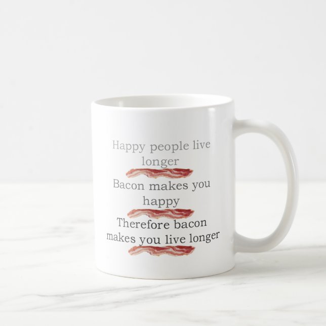 Caneca De Café baconlogicwithbacon (Direita)