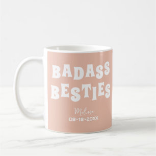 Caneca De Café Badass Besties Engraçado Bridesmaid Favor Gift