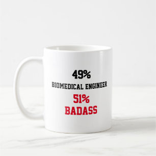 Caneca De Café Badass do Engenheiro biomédico