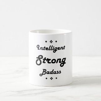 Caneca De Café Badass forte inteligente inspirador