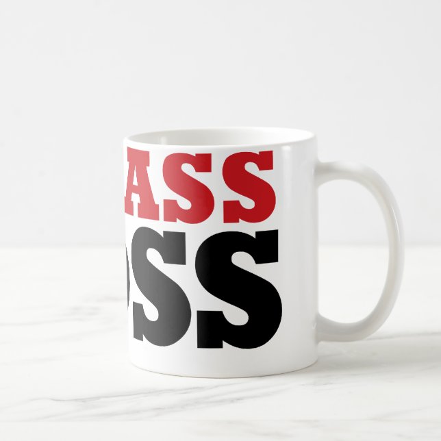Caneca De Café Badass Funny Boss (Direita)