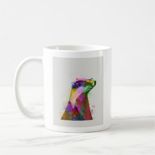 Caneca De Café Badger Rainbow Splash 2