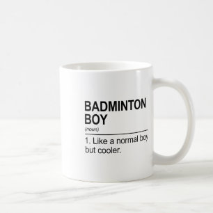 Caneca De Café Badminton Boy Noun Definition Shuttle Badminton Pl