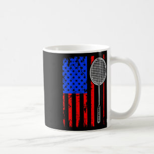 Caneca De Café Badminton da Bandeira Americana