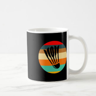 Caneca De Café Badminton do Shuttle Retro
