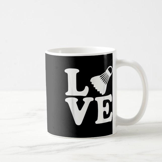 Caneca De Café Badminton Love (Direita)
