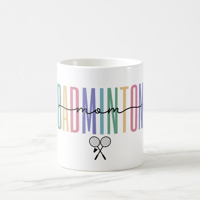 Caneca De Café Badminton Mãe Colorida (Centro)