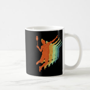 Caneca De Café Badminton, Men Women Kids, Retro, Vintage, Badmint