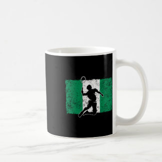 Caneca De Café Badminton Player Nigéria Bandeira nigeriana