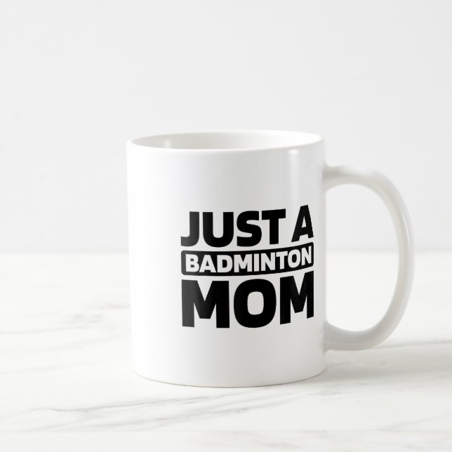 Caneca De Café Badminton Shuttle - Corte Racquet Apenas Um Badmin (Direita)