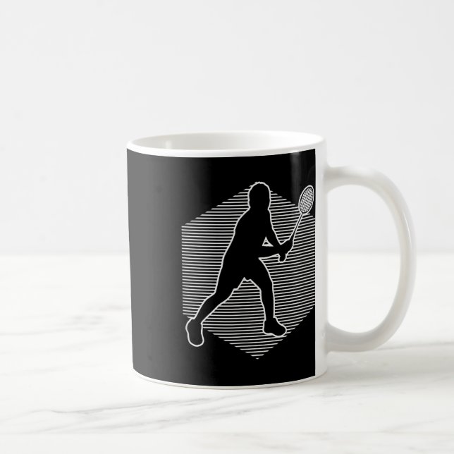 Caneca De Café Badminton Squash Womens Shuttle Men (Direita)