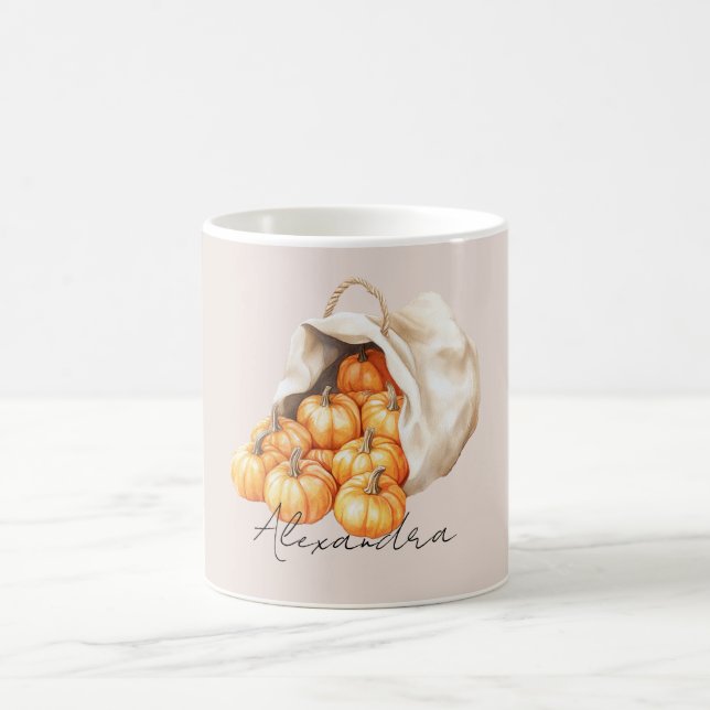 Caneca De Café Bag of Pumpkins (Centro)