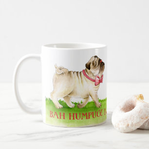 Caneca De Café Bah humpug! Estou tendo uma aquarela de cachorro q