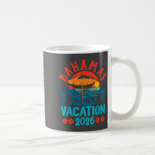 Caneca De Café Bahamas 2026 Férias em Família Praia Vibrações de