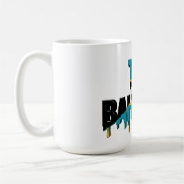 Caneca De Café Bahamas Drip Text | Design de Bandeira Caribenha